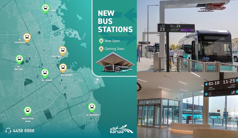 Five New Bus Stations Now Open Across Qatar